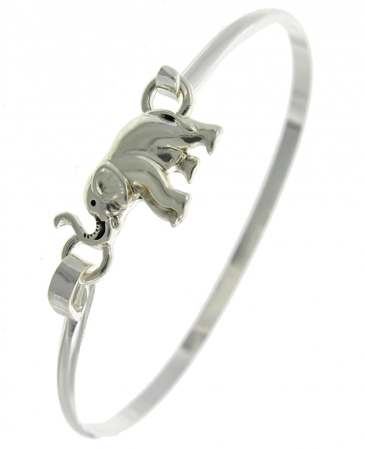 Elephant Casting Brass Bangle Bracelet